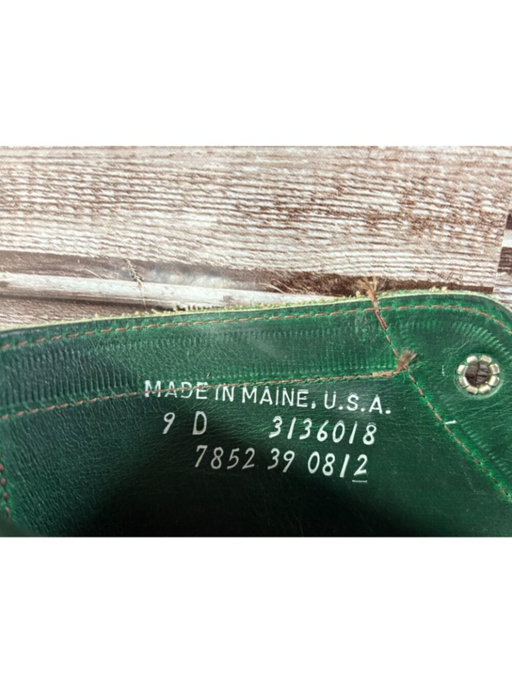 Mark McNairy New Amsterdam Eastland Berwick Sz 9 D color green made USA $550 - Picture 10 of 10